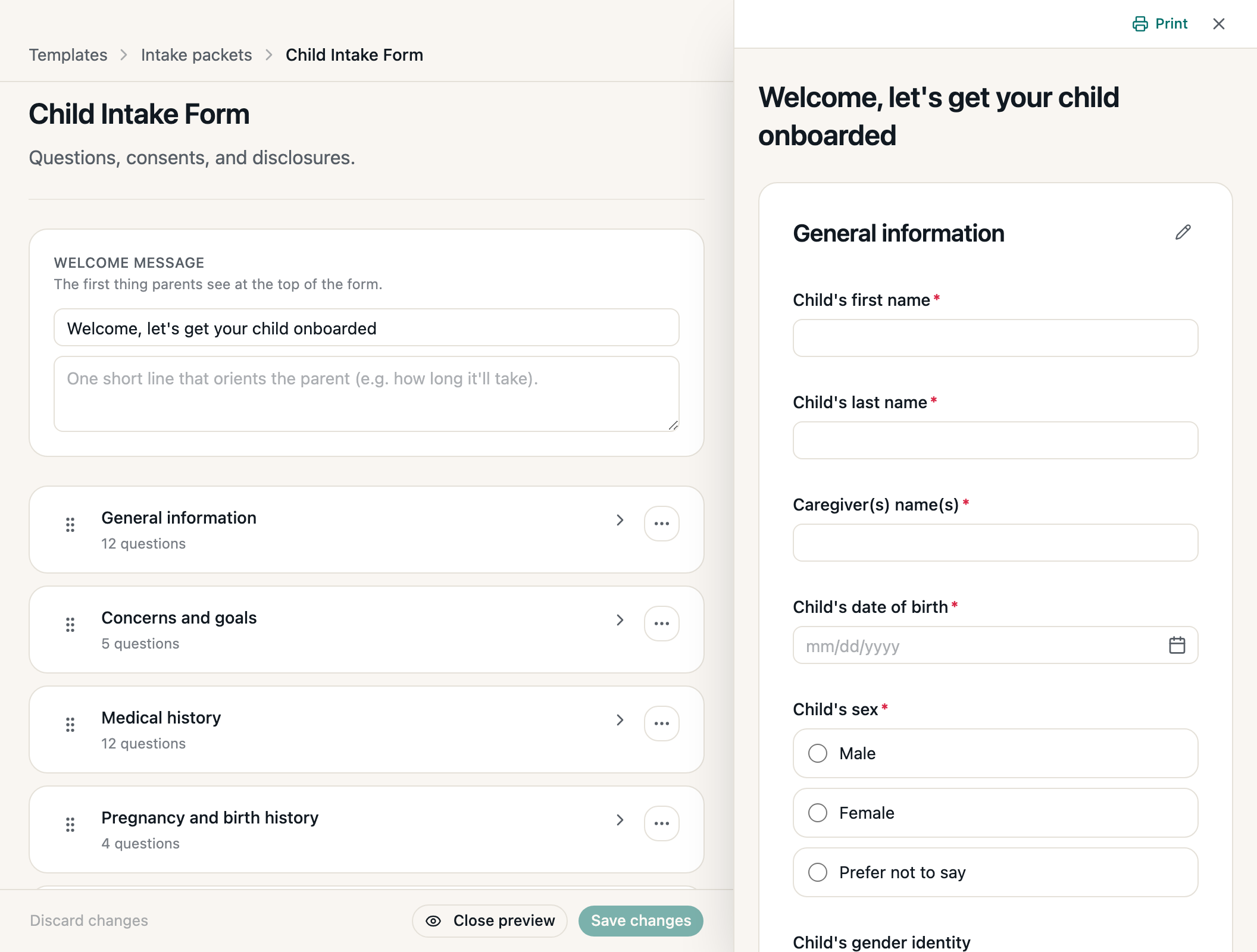Fledge onboarding paperwork.
