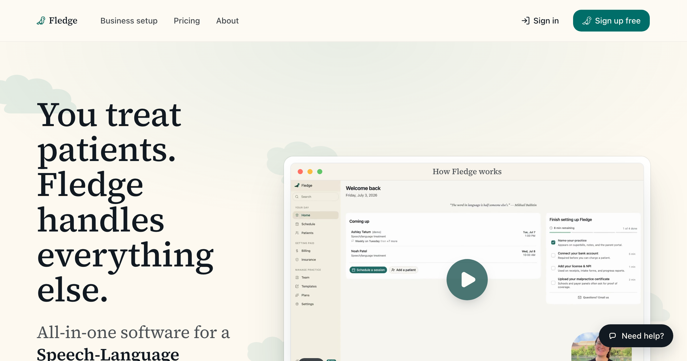 Fledge - SLP Private Practice